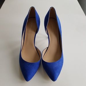 BCBGeneration Blue Suede Haleigh Pump